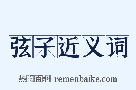 弦子近义词是什么意思的图片